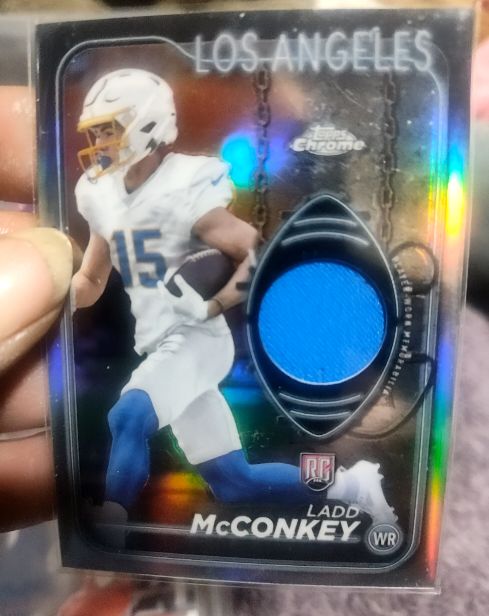 2024 Topps Chrome Rookie Relics #CRR-LMC Ladd McConkey — front