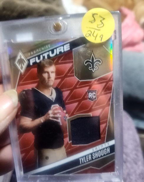 2025 Panini Phoenix Franchise Future Material #FFM-TSH Tyler Shough — front