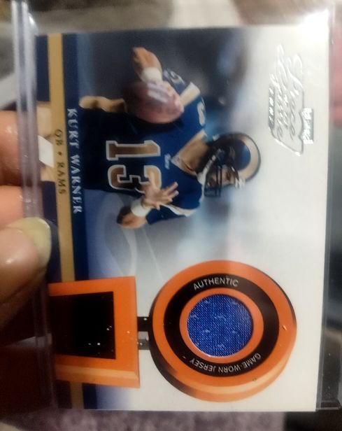 2002 Playoff Piece of the Game #POG-35 Kurt Warner — front
