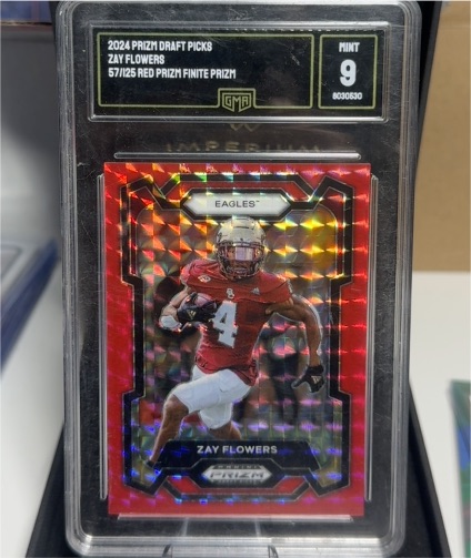 2024 Panini Prizm Draft Picks #13 Zay Flowers Red Finite Prizm — front