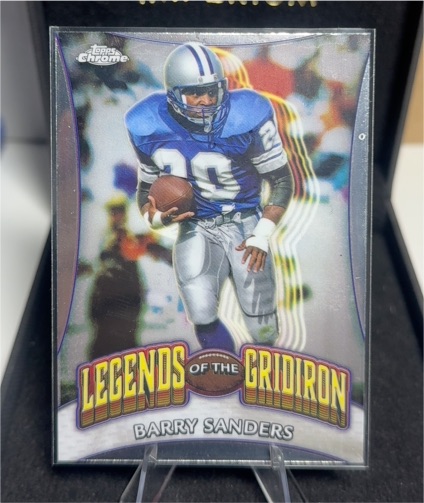 2024 Topps Chrome Legends of the Gridiron #LOG-18 Barry Sanders — front