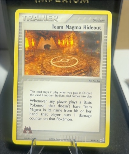 2004 Pokemon EX Team Magma vs Team Aqua #83 Team Magma Hideout — front