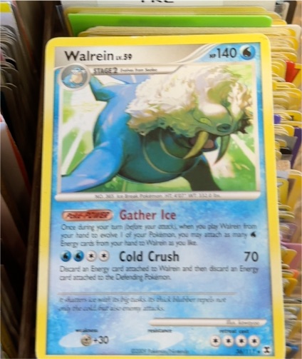 2009 Pokémon Rising Rivals #36 Walrein — front
