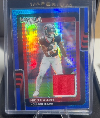 2025 Panini Donruss Optic Threads #DTBH-NCS Nico Collins — front