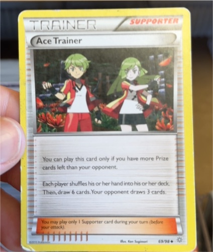2015 Pokémon XY Ancient Origins #69 Ace Trainer — front