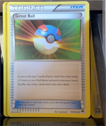 2016 Pokémon XY Breakpoint #100 Great Ball — front
