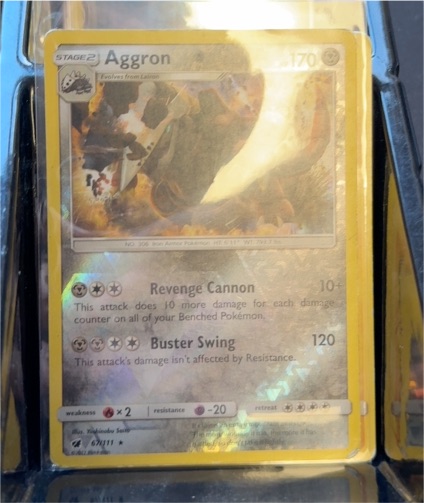 2017 Pokémon SM Crimson Invasion #67 Aggron — front