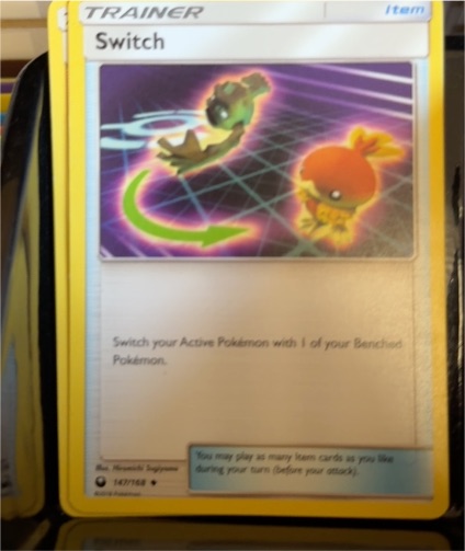 2018 Pokémon TCG Sun and Moon Celestial Storm #147 Switch — front