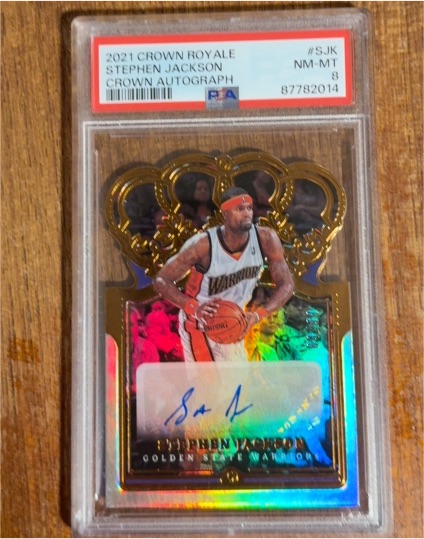 2021 Panini Crown Royale #S.JK Stephen Jackson Crown Autograph — front