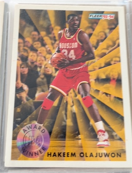 1993-94 Fleer #230 Hakeem Olajuwon — front