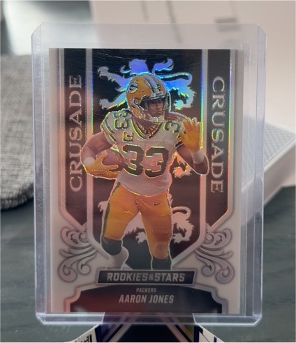 2023 Panini Rookies & Stars #CR-11 Aaron Jones Crusade Silver Prizm — front