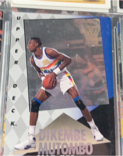 1992 Upper Deck MVP Holograms #7 Dikembe Mutombo — front