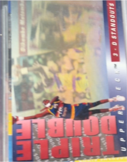 1993-94 Upper Deck Triple Double 3-D Standouts #TD8 Dikembe Mutombo — front