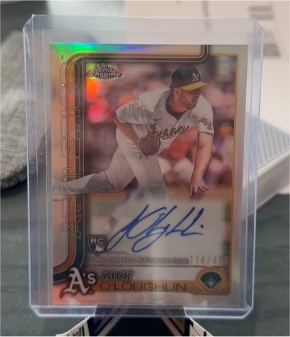 2025 Topps Chrome Rookie Autographs #RA-JO Jack O'Loughlin — front