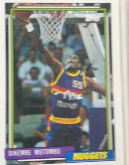 1992-93 Topps #281 Dikembe Mutombo — front