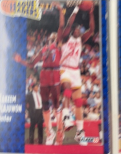 1992-93 Upper Deck #444 Hakeem Olajuwon Houston Rockets — front