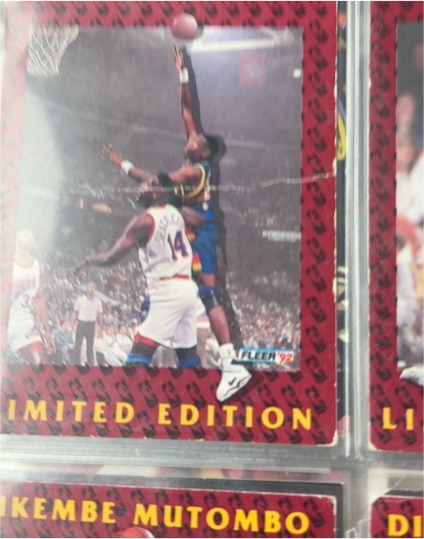 1992 Fleer Limited Edition #7 Dikembe Mutombo — front