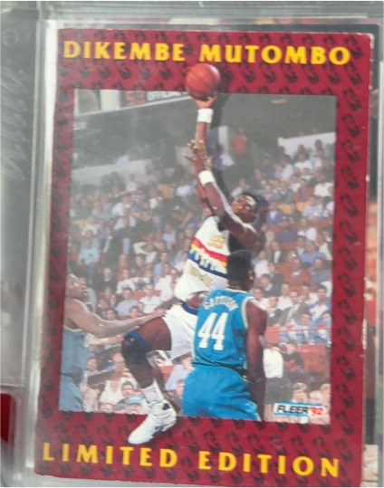 1992 Fleer #7 Dikembe Mutombo Limited Edition — front