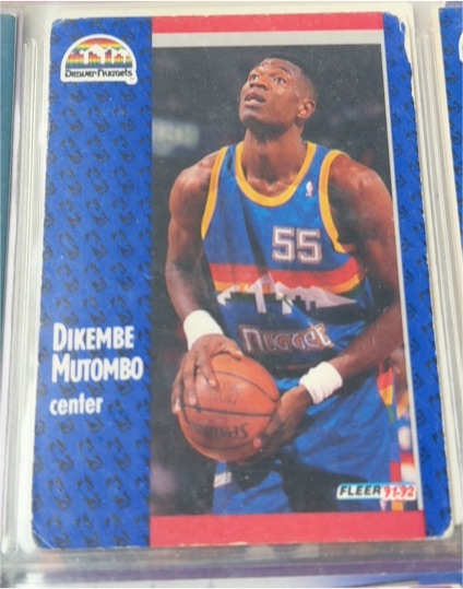 1991-92 Fleer #277 Dikembe Mutombo — front