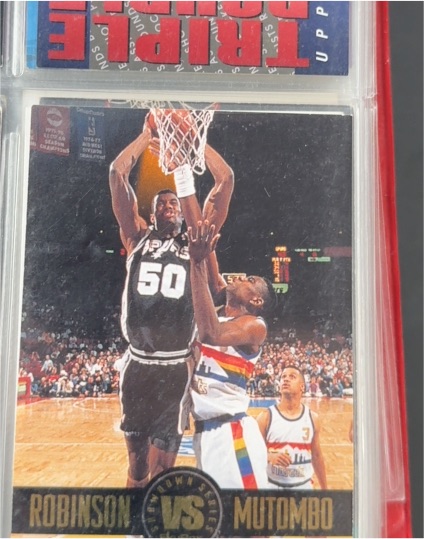 1993-94 SkyBox Showdown Series #SS6 David Robinson vs Mutombo — front