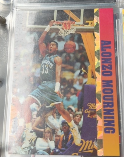 1993 Ballstreet News #NNO Alonzo Mourning — front