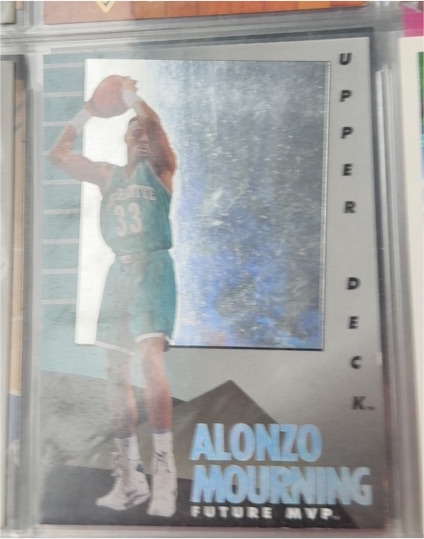 1992-93 Upper Deck MVP Holograms #34 Alonzo Mourning — front