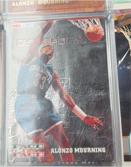 1993-94 NBA Hoops Face to Face #FTF2 Alonzo Mourning / Patrick Ewing — front