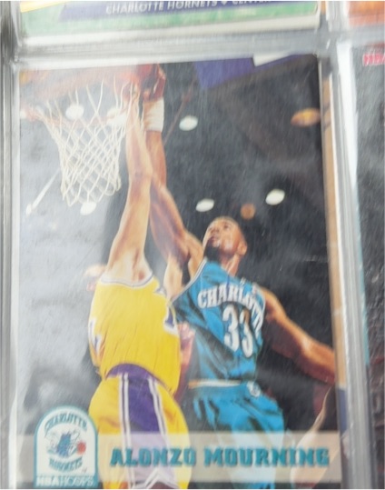 1993-94 NBA Hoops #23 Alonzo Mourning — front