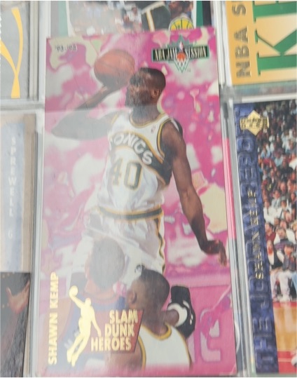 1993-94 Fleer NBA Jam Session #3 Shawn Kemp Slam Dunk Heroes — front