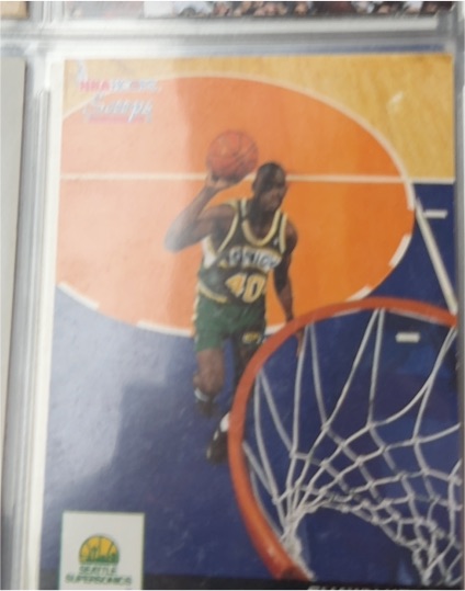 1993-94 NBA Hoops Scoops #HS25 Shawn Kemp Seattle Supersonics — front
