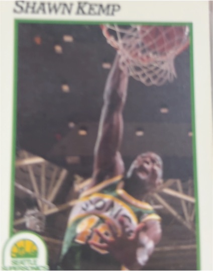 1991-92 NBA Hoops #200 Shawn Kemp Seattle Supersonics — front