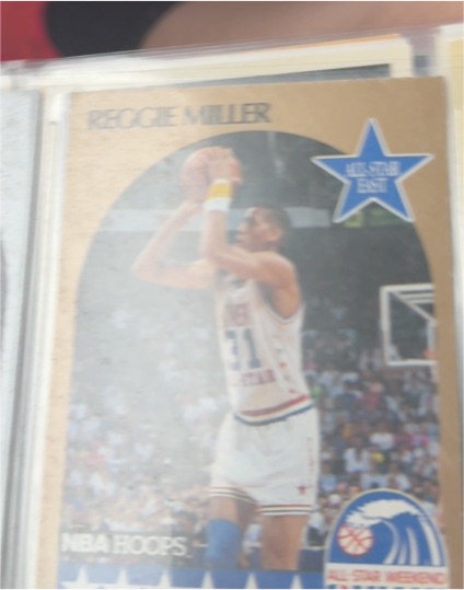 1990 NBA Hoops #7 Reggie Miller — front