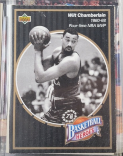 1992-93 Upper Deck Basketball Heroes #14 Wilt Chamberlain — front