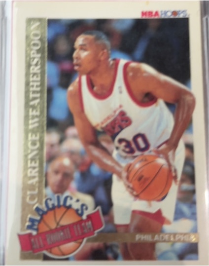 1992-93 NBA Hoops Magic's All-Rookie Team #8 Clarence Weatherspoon — front