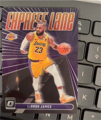 2023-24 Panini Donruss Optic #9 LeBron James Express Lane — front