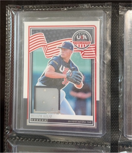 2023 Panini USA Baseball Stars & Stripes #USAM-NK Nelson Keljo — front