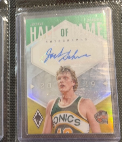 2023-24 Panini Phoenix Hall of Fame Autographs #HFA-JKS Jack Sikma — front