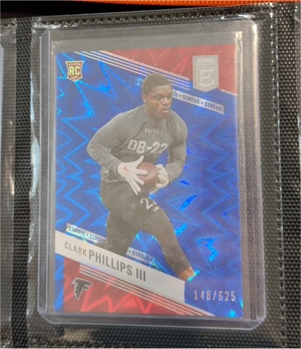 2023 Donruss Elite Status Blue Parallel #121 Clark Phillips III — front