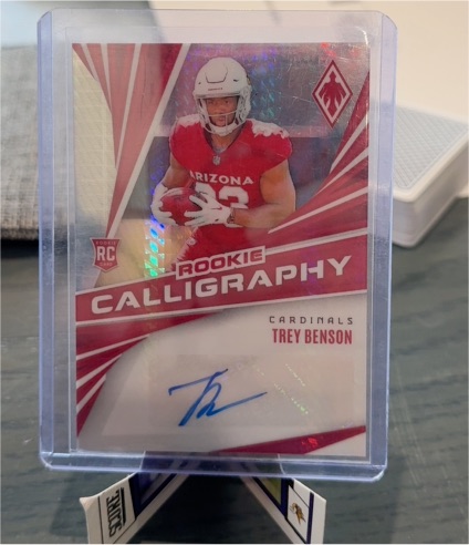 2024 Panini Phoenix #RC-TBN Trey Benson Rookie Calligraphy — front