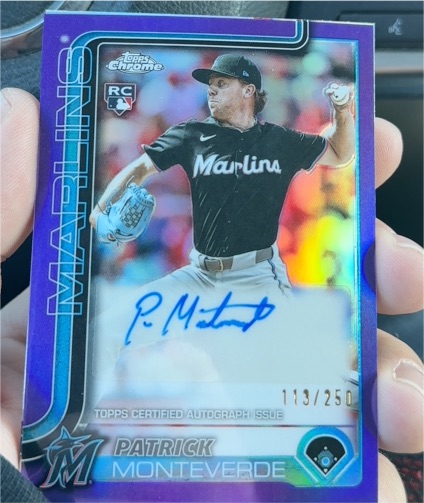 2025 Topps Chrome Update #AC-PM Patrick Monteverde — front