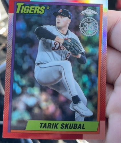 2025 Topps Chrome Update #90CU-10 Tarik Skubal Detroit Tigers — front