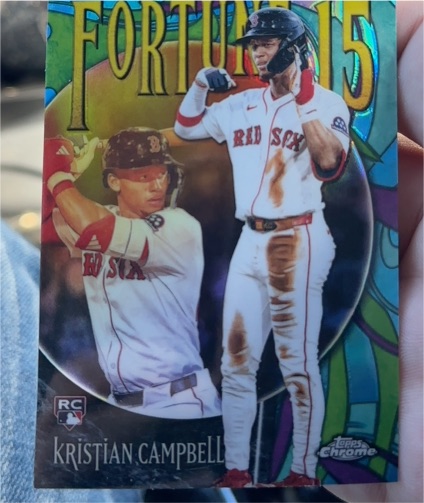 2025 Topps Chrome Update Fortune 15 #F15-23 Kristian Campbell — front