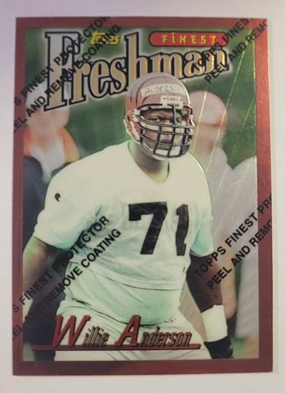 1996 Topps Finest #241 Willie Anderson Rookie RC — front