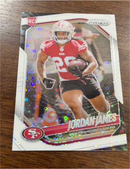 2025 Panini Prizm #323 Jordan James — front