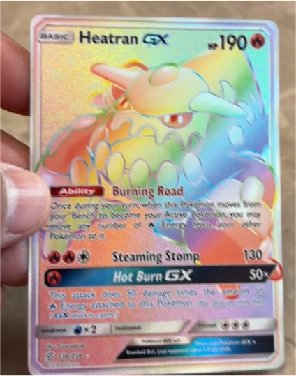2019 Pokemon Unified Minds #238 Heatran GX — front