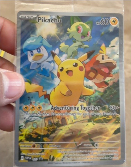 2023 Pokémon SVP 027 Pikachu Adventuring Together — front