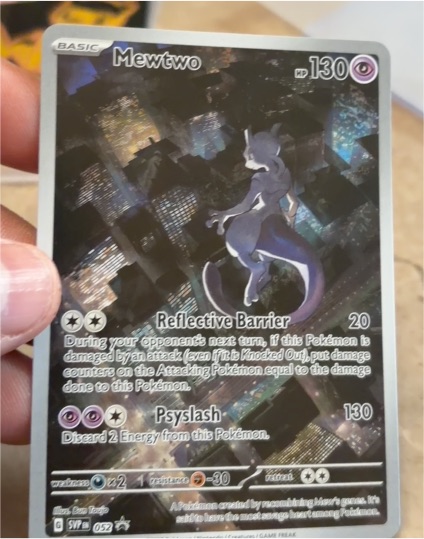 2023 Pokemon SV: Scarlet & Violet Promo #052 Mewtwo — front