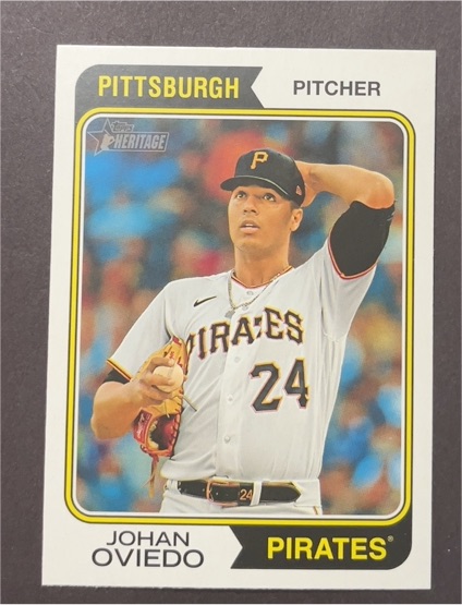 2023 Topps Heritage High Number #674 Johan Oviedo — front