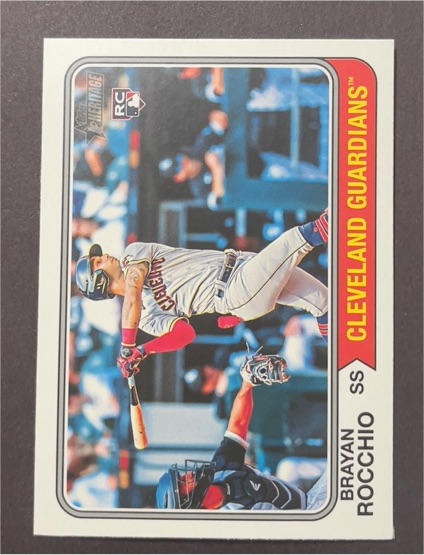 2023 Topps Heritage High Number #533 Brayan Rocchio — front