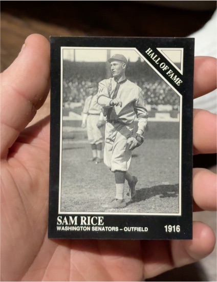 1991 Conlon Collection #54 Sam Rice — front